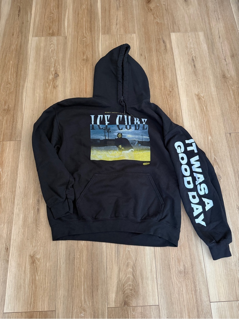 Black Graphic Hoodie - It Was a Good Day